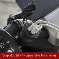 Chargeur de téléphone portable USB double port pour moto électrique MOLANGDAO, en plastique ABS, étanche, à fixation rapide, 0,1 kg