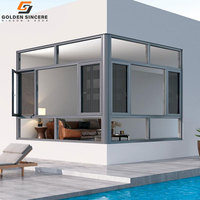 Ventanas Corredizas de Aleación de Aluminio Modernas e Impermeables GS, Garantía de 5+ Años para Uso Residencial