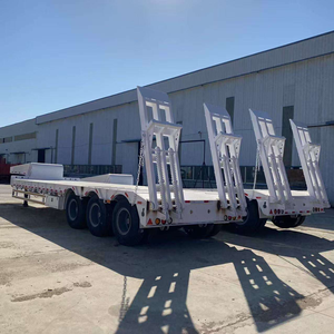 Remorque surbaissée Fengniao, capacité 1-2 tonnes, 3 essieux, type Gooseneck, semi-remorque surbaissée, origine Shandong, à vendre - Product Image 5