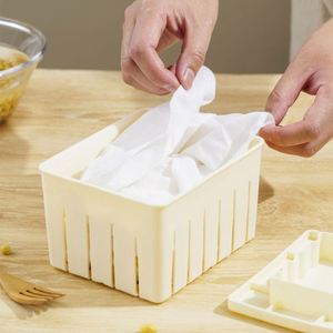 Moule à tofu en plastique DIY, pour tofu fait maison, moule à tofu au lait de soja avec tissu à fromage, ensemble d'outils de cuisine - Product Image 2