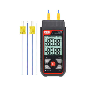 เทอร์โมเทอร์โมมิเตอร์วัดอุณหภูมิแบบดิจิตอลชนิด J <span class=keywords><strong>K</strong></span> แบบสองช่องเครื่องบันทึกข้อมูล - Product Image 3
