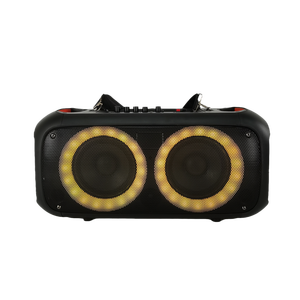 Dual 6.5 Inch Small Speaker with LED Light <strong>Ring</strong> Karaoke Player Rechargeable Speaker <strong>Box</strong> for Sale Stock and Ready Goods - Product Image 2