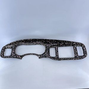 Repuesto para Dodge Charger 2015-2023, Kit de Molduras Interiores de Fibra de Carbono Forjada con Láminas Rosas y Plateadas, Piezas Individuales - Product Image 4