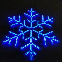 Ip65 extérieur Diwali décorations de mariage de pâques rue ange 2D hiver flocon de neige noël Led motif lumières