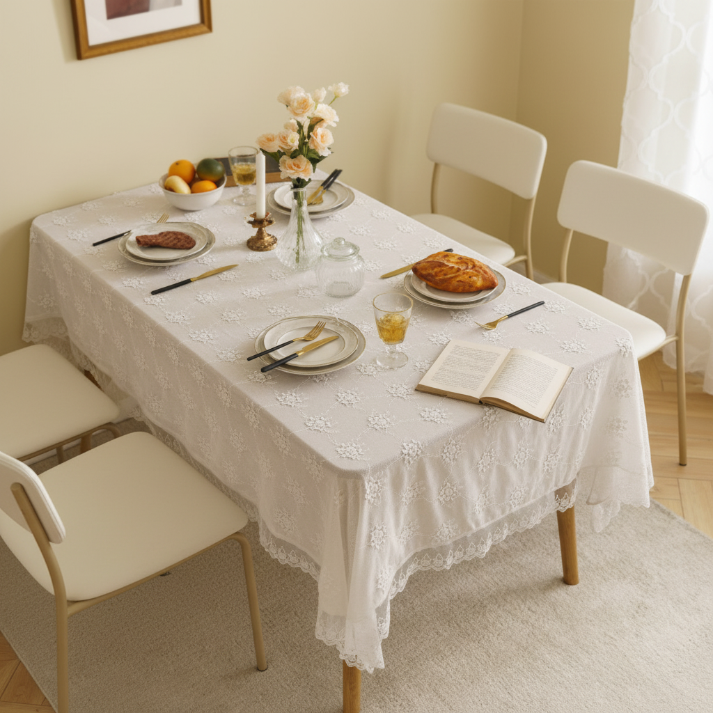 chinese dress ladies Linen tablecloth main image 1