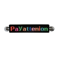 23*5 CM Mini LED araba işareti USB 5V kaydırma LED burcu kurulu programlanabilir mesaj ekranı ekran APP değişim kelimeler LED matris paneli