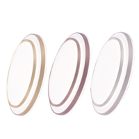 3CCT Plafonniers à gradation Lustre de plafond à LED de sable de cristal monté en surface pour chambre à coucher salon couloir