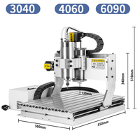 Gravure sur métal CNC Machine de découpe 4030 Mini CNC Machine 3/4 Axes Routeur Cnc 3040 avec 1.5KW 2.2KW Broche Mach3 GRBL En option