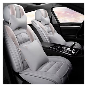 5 <span class=keywords><strong>coprisedili</strong></span> per auto Set completo cuscini lunghi in peluche misura universale per Honda Civic CRV <span class=keywords><strong>Kia</strong></span> <span class=keywords><strong>Sorento</strong></span> Toyota Corolla 4Runner - Product Image 1