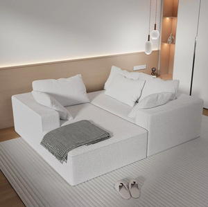 Convertible Sectional <b>Sofa</b> Couch Memory Foam Floor Mattress Apartment Living Room Office L Shape <b>Sofa</b> - Product Image 3