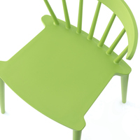 Chaise de salle à manger de restaurant en plastique coloré nordique moderne bon marché en gros pour l'extérieur, le jardin, le café