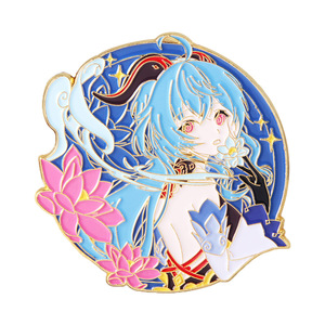 Broche de Metal Esmaltado Personalizado con Diseño de Personaje de Dibujos Animados de <span class=keywords><strong>Genshin</strong></span> <span class=keywords><strong>Impact</strong></span>, de Alta Calidad, con Cierre de Mariposa, Insignia de Solapa, Pin de Anime - Product Image 6