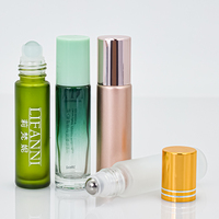 Vente en gros 6ml 10ml Ambre Blanc Bleu Verre et Bouteille pour Parfum Huiles Essentielles Cosmétique Vide Roller Ball sur Bouteille
