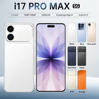 Teléfono Inteligente 5G de Alta Calidad, Nuevo I17 Pro, Teléfono Móvil Económico con 16GB de RAM + 1TB de ROM, Android Deca Core