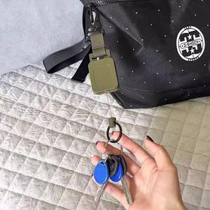 Mosquetón de nailon verde militar con hebilla de pico de águila, clip duradero de acero inoxidable para llavero de exterior con cable de acero y correa de cincha - Product Image 4