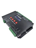 Contrôleur LED RGB programmable à 8 ports K8000C avec boîtier métallique pour bandes LED SPI DMX