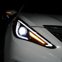 Kit de phares à LED avec lentilles de projecteur Demon Eyes pour Hyundai Sonata 2011-2015, installation facile, accessoires auto.