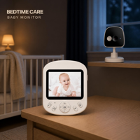 Babyphone avec caméra 1080p HD 12MP, vision nocturne, communication bidirectionnelle, berceuses apaisantes, écran couleur 2,8 pouces, sans Wi-Fi