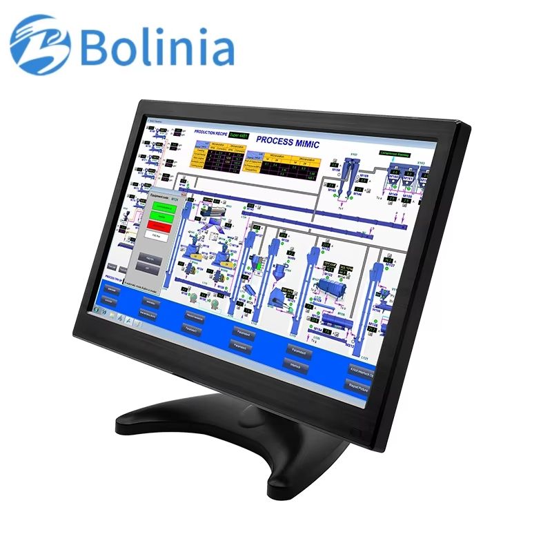 Factory 13.3" Industrial LCD Monitor Full HD 1920x1080 IPS Panel LED Display with Built-in Speaker for Desktop Use
