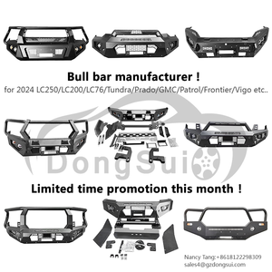 Nouvelle barre de taureau avant de style avec lumières LED 4x4 barre de protection de pare-chocs avant en acier noir pour Toyota <span class=keywords><strong>Ford</strong></span> Nissan Navara Revo <span class=keywords><strong>Raptor</strong></span> - Product Image 5