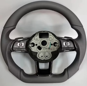 Volante de Fibra de Carbono Modificado para Volkswagen Bora, Santana, Golf Mk7, Golf6, Golf7, Nuevo Polo, Jetta, <span class=keywords><strong>Caddy</strong></span>, GTI - Product Image 1