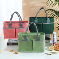 Sac isotherme pour aliments avec poignées de transport robustes, intérieur spacieux pour les déjeuners au bureau, les sorties en famille et les repas en plein air