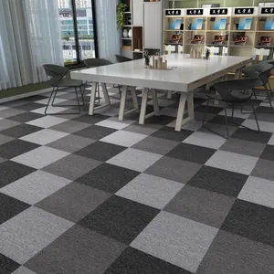 Eco-friendly Muti Pattern Tile Carpet Flooring Plush 60x60 Cm Carpet Tile Nylon Removable 600mm X 600mm Office Carpet Tile