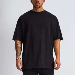 <b>High</b> Quality <b>Men's</b> Mock <b>Neck</b> <b>T</b>-<b>Shirt</b> Custom Logo Eco-Friendly Breathable Cotton Poly Blend Plus Size Heavyweight Luxury Printed - Product Image 1