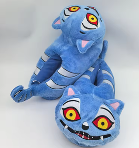 Pantuflas de Felpa de Algodón con Diseño de Cazadores de Demonios, Pantuflas de Pareja Kawaii BlueTiger para Mujer y Hombre, Pantuflas Antideslizantes para Invierno, Exteriores y Hogar, Regalo de Navidad - Product Image 3