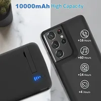 Étui de batterie 10000Mah S25 S24 pour Samsung Galaxy S25 Ultra S24 S22 S10 S10e Note 20 8 9 10 S20 FE Plus S21 + Chargeur de batterie externe