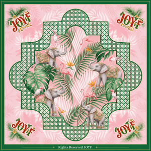 Jeu de Mahjong Esthétique Forêt Tropicale avec des motifs de perroquet, chaise de plage, cabane tropicale et motifs floraux botaniques, pour les fêtes - Product Image 3
