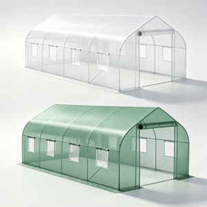 Invernadero de Jardín Impermeable con <span class=keywords><strong>Malla</strong></span> Anti-UV, Túnel de Cultivo de Plantas con Múltiples Ventanas de Ventilación para Cultivo de Vegetales al Aire Libre - Product Image 5