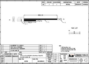Kustom Terminal terisolasi o-ring bulat Molex 2 Pin konektor UL11028 pemasangan kabel untuk Kabel Daya - Product Image 4