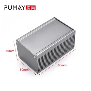 PA044 50*40 pledge bluetooth aluminium chassis amplifier angled project box 5G audio amplifier enclosure tuya