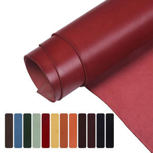 Piel de vacuno curtida vegetalmente, material de <span class=keywords><strong>cuero</strong></span> genuino de grano completo para bricolaje - 12 colores disponibles - Product Image 5