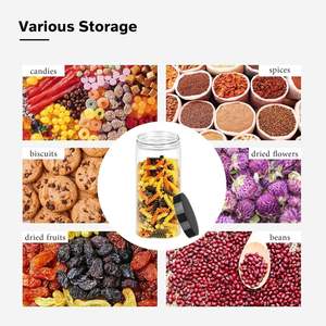 Frasco de Plástico Transparente de 500 ml con Tapa de Rosca para Almacenamiento de Té Aromático, Dulces, Miel, Galletas y Alimentos - Product Image 2