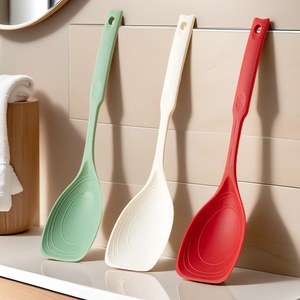 <span class=keywords><strong>Ustensile</strong></span> de <span class=keywords><strong>cuisine</strong></span> SPS153, cuillère à soupe antidérapante antiadhésive, spatule en silicone de qualité alimentaire - Product Image 1