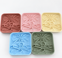 Nouveau Tapis de Léchage et Gamelles en Silicone Élégantes et Étanche à Alimentation Lente pour Chats, Chiens et Petits Animaux avec Ventouse
