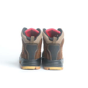 Zapatos de seguridad con punta de acero de cuero Crazy Horse para hombre, zapatos de trabajo transpirables, antigolpes botas de seguridad, botas de trabajo, Botas de senderismo - Product Image 2