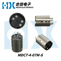 Connecteur mâle/femelle HX Factory Direct MINI DIN MDCT-4-07M-S à 4 broches, à broches pleines ou creuses, borne d'alimentation, en laiton