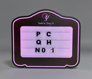 Su misura bottiglia acrilica presentatore <span class=keywords><strong>LED</strong></span> Bar tendone messaggio lettera scatola segno per Night Club - Product Image 1