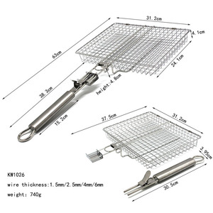 Cesta para Asar Pollo de Acero Inoxidable con Asa Desmontable, Precio de Fábrica, Buena Calidad, Resistente al Agua y al Calor - Product Image 2