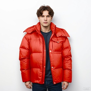 Veste matelassée imperméable et coupe-vent avec capuche amovible, rembourrée en coton, grande taille, modèle 2026, pour hommes et femmes - Product Image 2