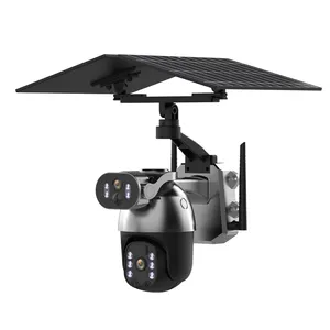 Wistino 6MP Outdoor CCTV Camera <strong>Auto</strong> Tracking Solar Colorful Night Vision Solar Camera <strong>Motion</strong> <strong>Detection</strong> ICAM+ Solar Powered 4G - Product Image 1