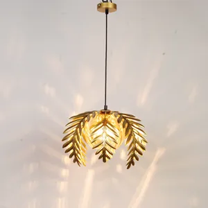 Lampu gantung mewah baik untuk lampu dekorasi rumah E27 dengan kaca Amber