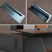 Bureau de direction modulaire de luxe moderne en bois, mobilier commercial pour directeur, PDG, manager, immeuble de bureaux, design élégant
