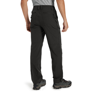<span class=keywords><strong>Pantaloni</strong></span> Cargo Casual da Uomo Estivi Leggeri Khaki con Cerniere per Escursionismo e Allenamento - Product Image 2