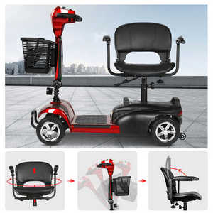Scooter électrique pliable à 4 roues pour personnes âgées et soins médicaux - Product Image 6