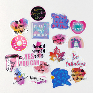 Hojas adhesivas de vinilo troqueladas personalizadas, etiquetas holográficas, Impresión de logotipo de la empresa, vinilo de PVC, pegatinas impermeables resistentes a los rayos UV personalizadas - Product Image 1