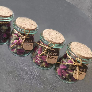 3.4oz Vòng Kính ủng hộ lọ với nút chai nắp cho Tiệc Cưới Quà Tặng kẹo <span class=keywords><strong>mini</strong></span> sữa chua Jar bánh container trang trí chai - Product Image 3